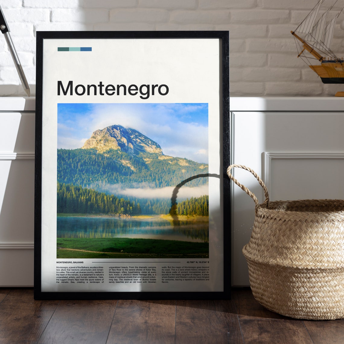 Montenegro Print Montenegro Poster Montenegro Wall Art Montenegro Art Print Montenegro Gifts Travel Poster Traveler Gifts - Image 5