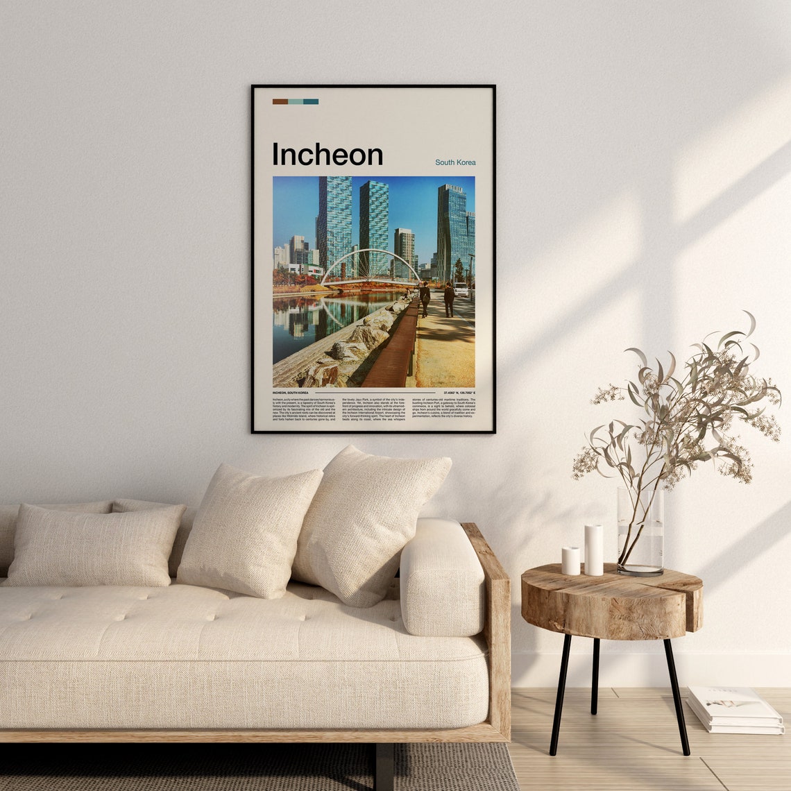 Incheon Print Incheon Poster Incheon Wall Art South Korea Art Print Incheon Photo Travel Poster Traveler Gifts - Image 3