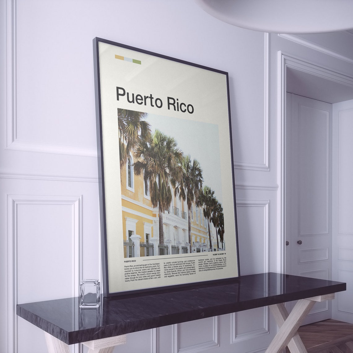 Puerto Rico Print Puerto Rico Poster Puerto Rico Wall Art Puerto Rico Art Print Puerto Rico Photo - Image 2