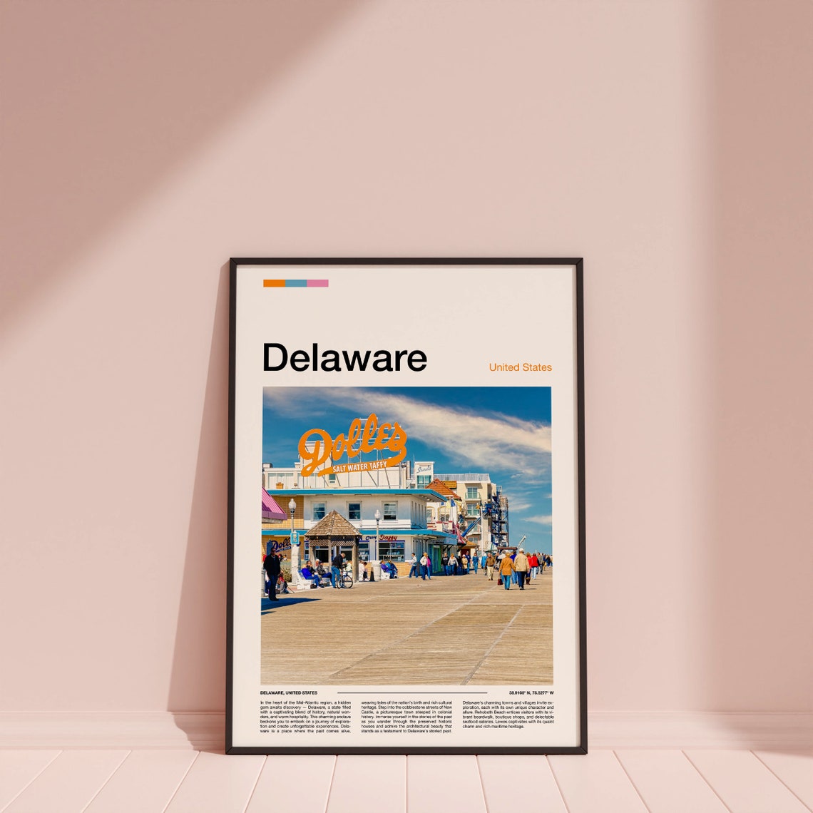 Delaware Boardwalk Dolles Salt Water Taffy Seaside Photo Poster - Image 3