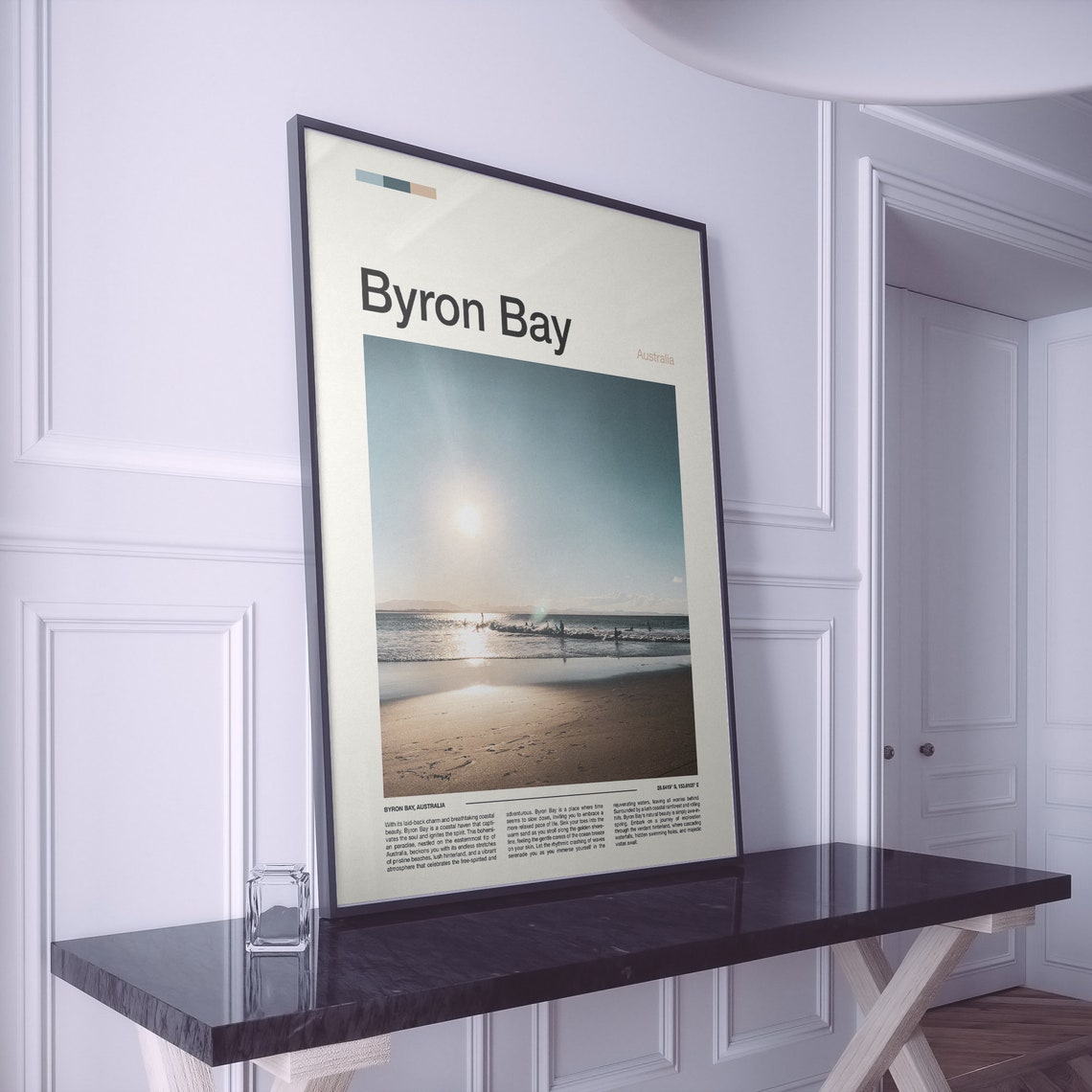 Byron Bay Australia Sunset Surf Beach Coastal Paradise Poster - Image 2
