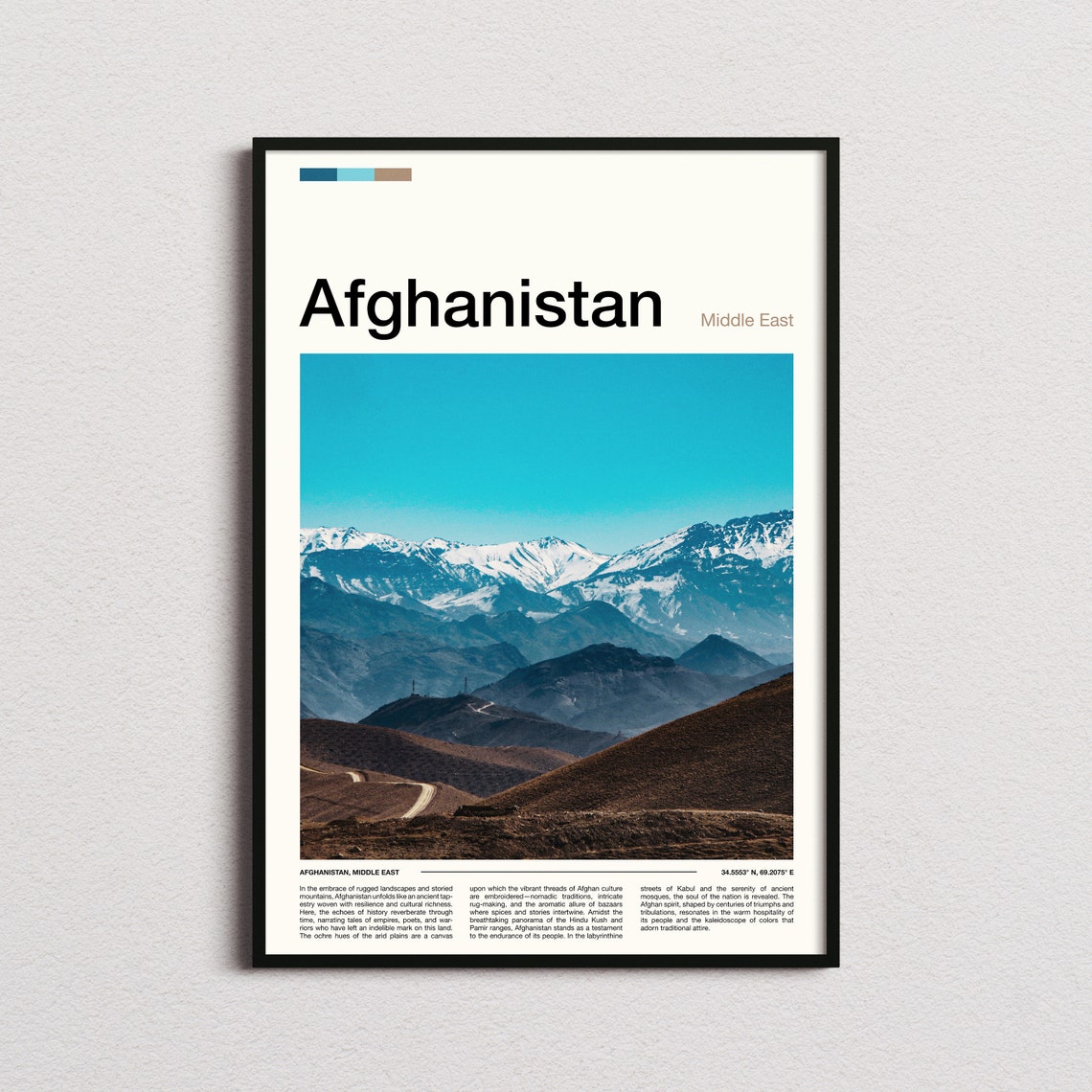 Afghanistan Print Afghanistan Poster Afghanistan Wall Art Afghanistan Art Print Afghanistan Photo Traveler Gifts Travel Poster