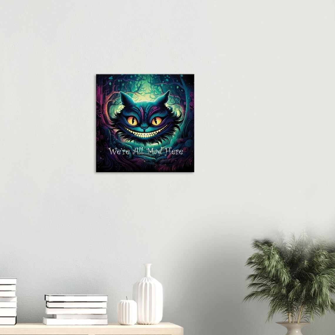 Alice In Wonderland Cheshire Cat Art Print, Psychedelic - Image 2