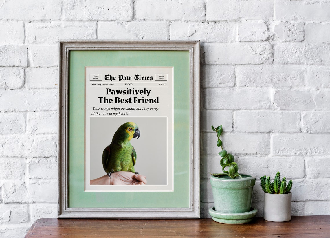 Personalized Dog Best Friend Vintage Newspaper Tribute Poster - Image 4