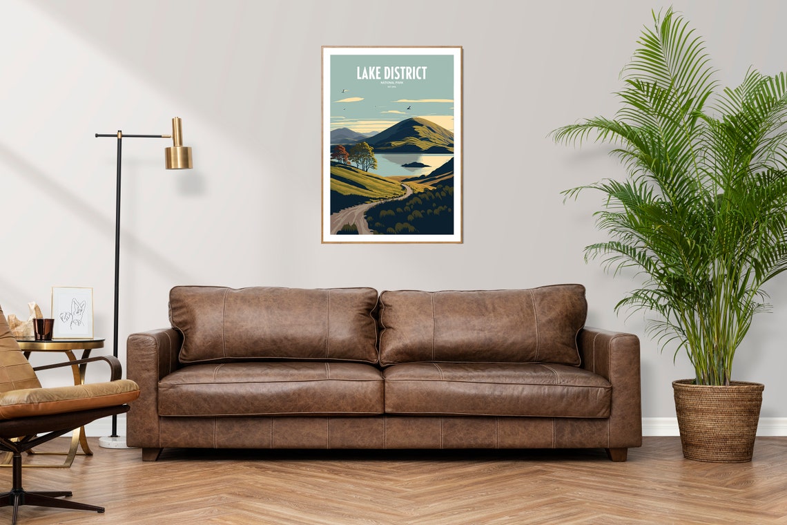 Lake District National Park Uk Travel Print Uk National Park Travel Art Lake District Travel Print Lake District Travel Poster - Image 2