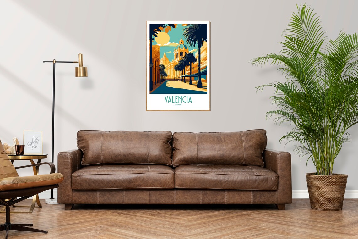 Valencia Travel Poster, Spain Wall Decor - Image 3