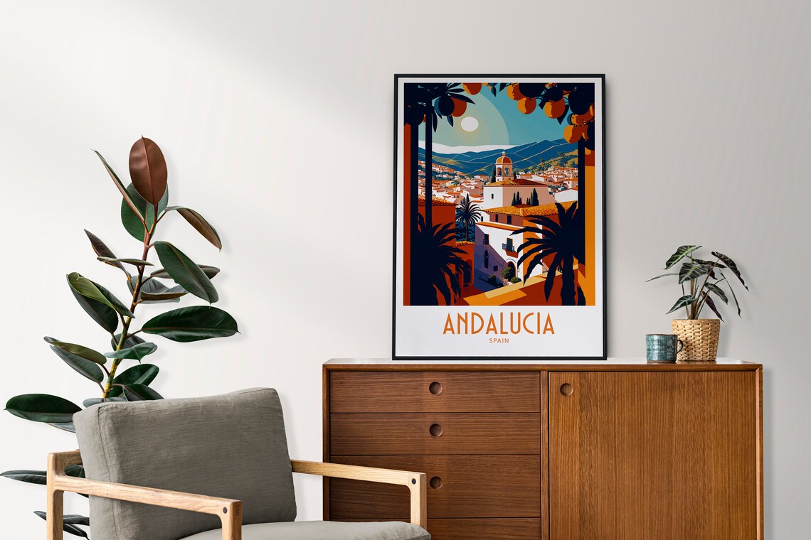Andalucia Travel Poster, Spain Home Decor - Image 3