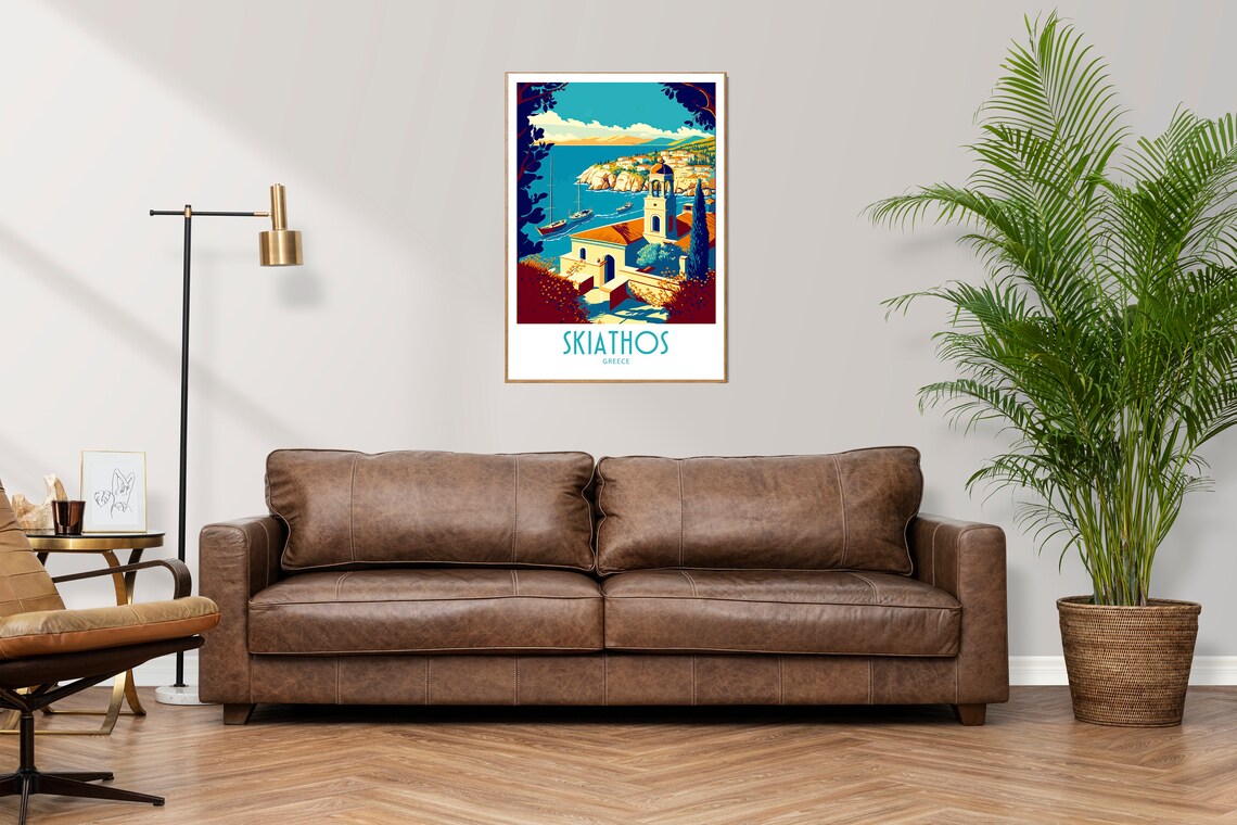 Skiathos Greece Home Decoration Travel Poster - Image 2