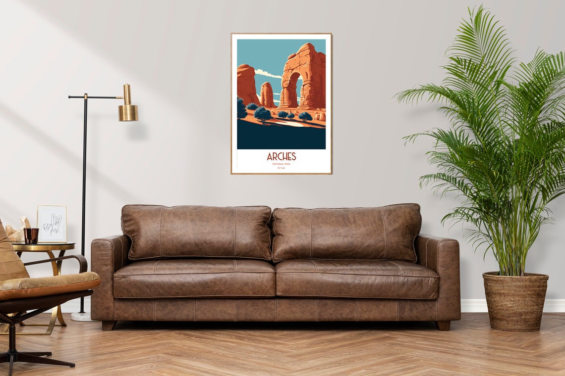 Arches National Park Travel Print National Park Travel Art Arches Travel Print Usa National Park Arches Travel Poster - Image 3