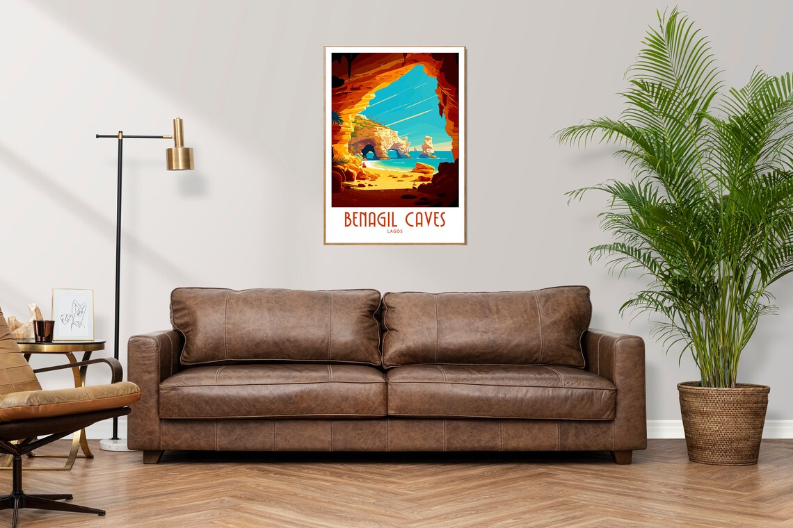 Lagos Travel Print, Benagil Caves Poster Art - Image 4