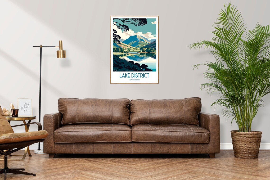 Lake District Gift Cumbria Art Print - Image 2