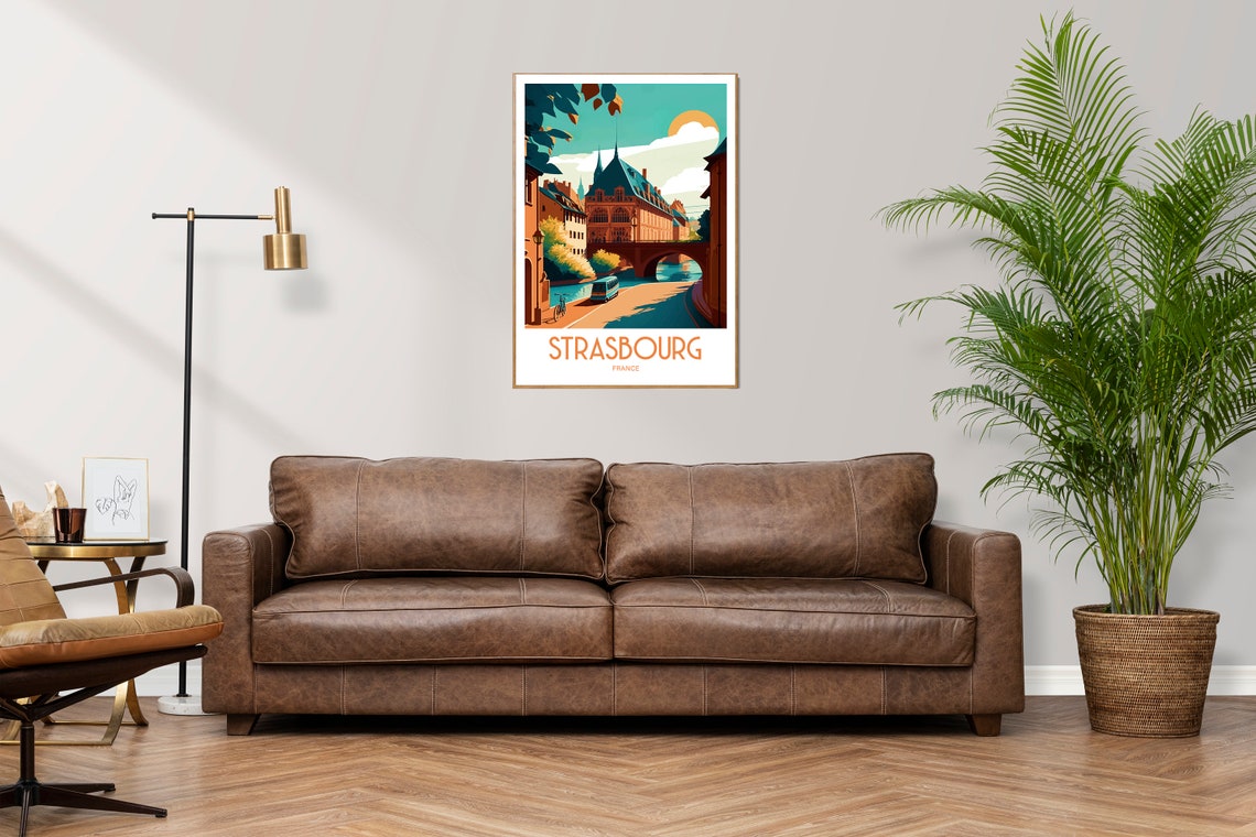 Strasbourg Travel Print Wall Art Strasbourg France Wall Hanging Home Decoration Strasbourg France Gift Art Lovers Print Strasbourg France - Image 3