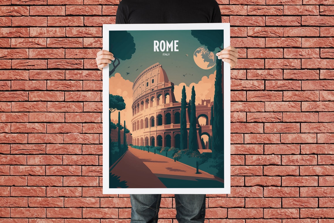 Rome Colosseum Travel Print Colosseum Travel Poster Rome Travel Print Rome Print Colosseum Travel Poster - Image 4