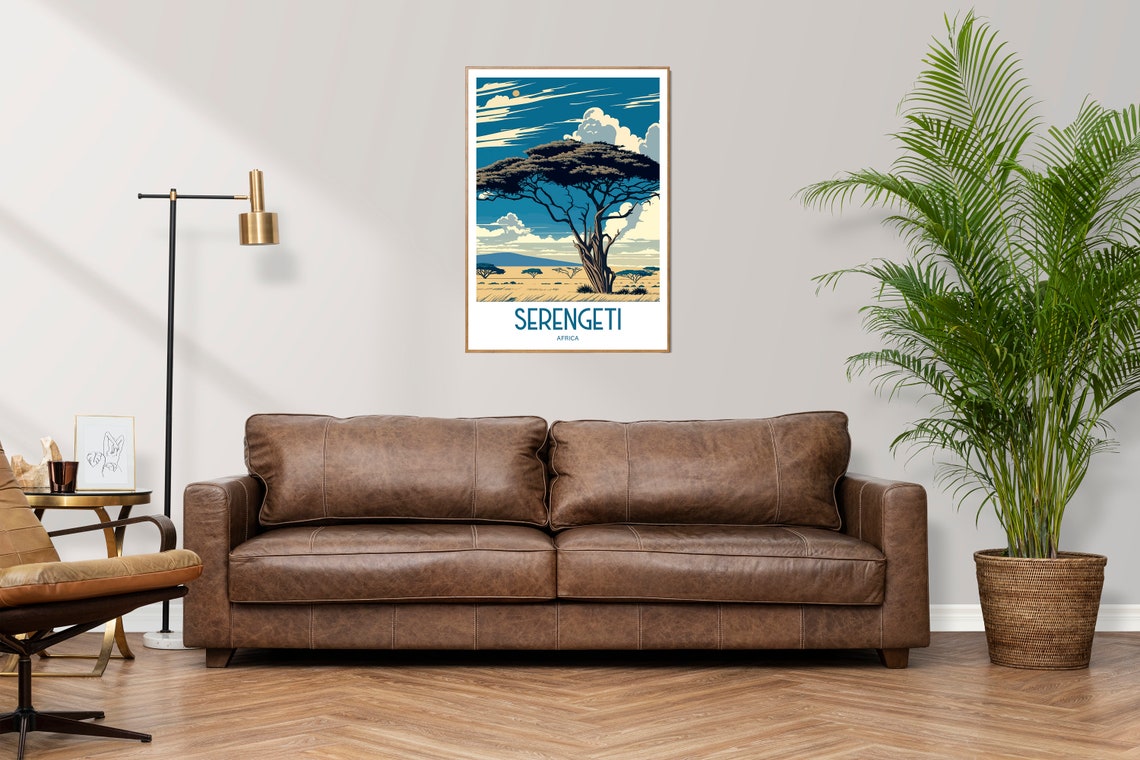 Serengeti Africa Travel Poster For Serengeti Birthday Gift For Travel Print Lovers Serengeti Travel Poster Birthday Gift Serengeti Africa - Image 2