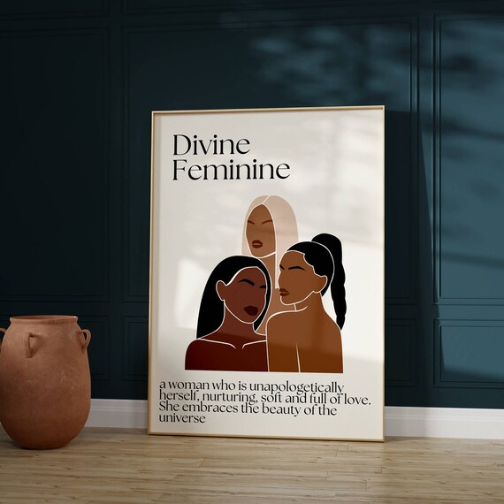 Divine Feminine Art Print Spiritual Wall Decor