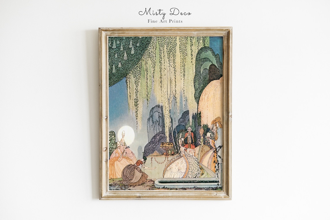 Kay Nielsen Princesses Dancing In The Garden Art Print