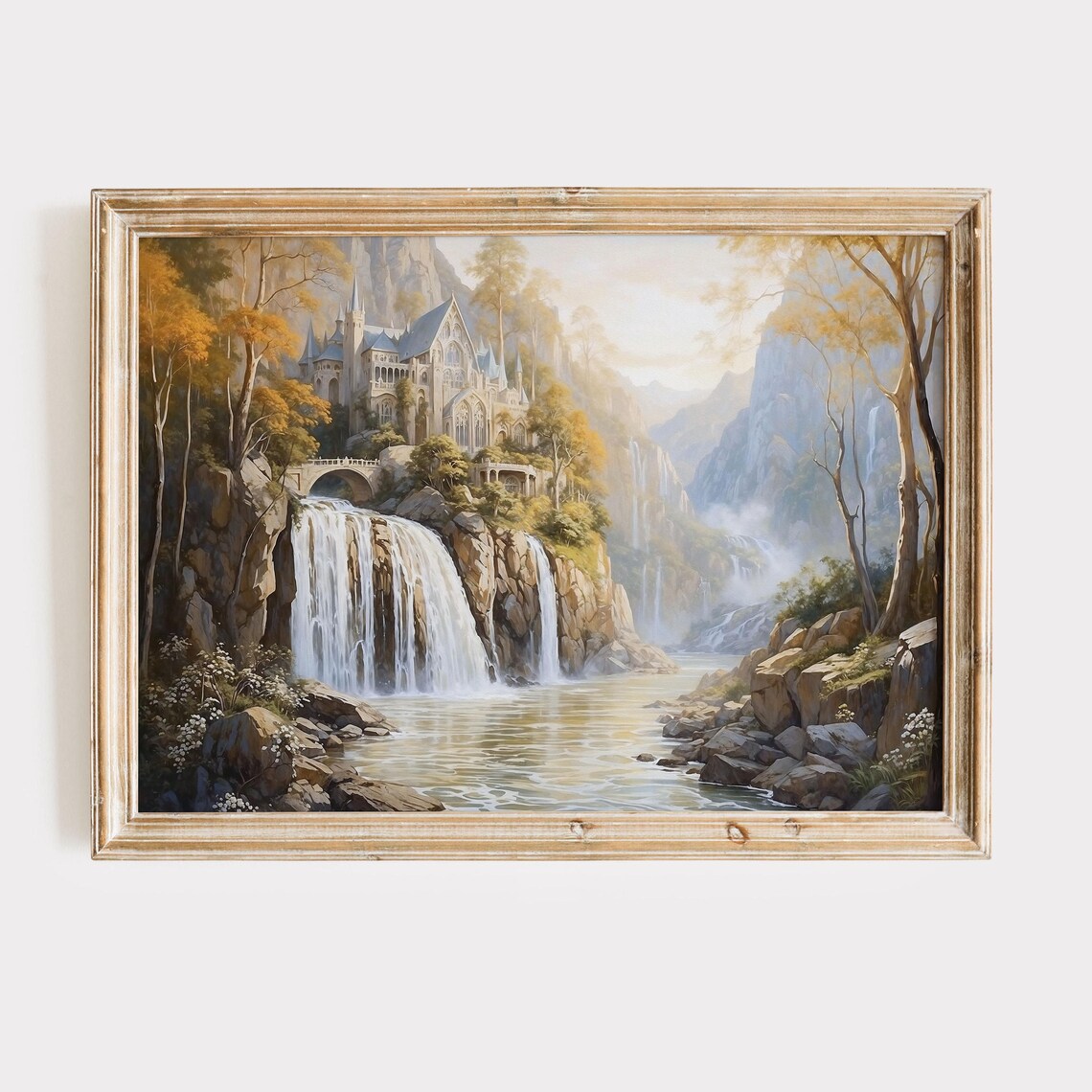 Rivendell Fantasy Painting, Lord of the Rings Poster