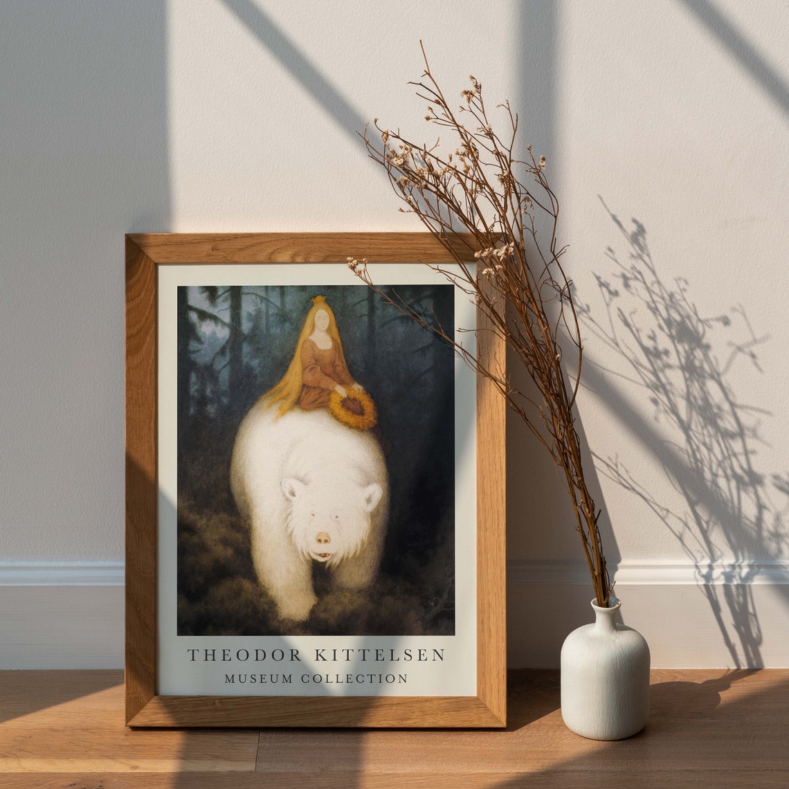 Theodor Kittelsen Princess White Bear Norse Fairytale Poster