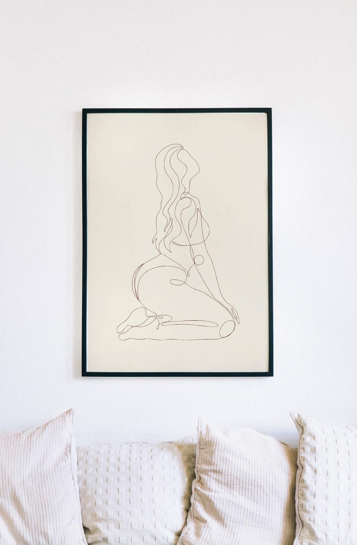 Nude Abstract Female Line Art Modern Woman Body Line Art Figure Line Woman Silhouette Female Naked Women Poster Sexy - Image 3