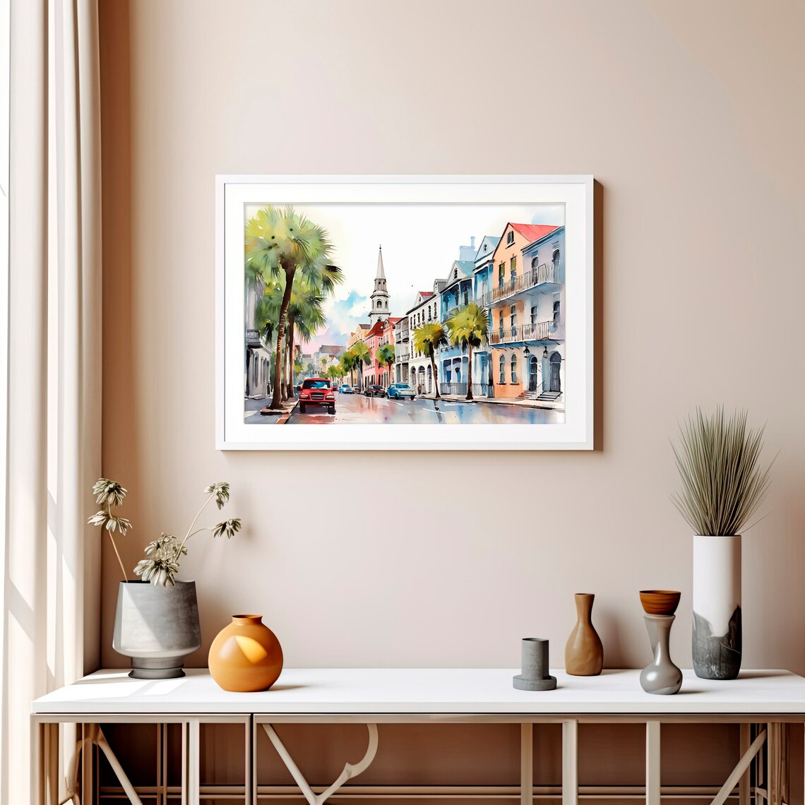 Charleston Watercolor Cityscape Art Print - Image 5