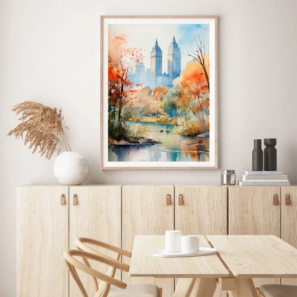 Central Park Watercolor Painting, New York City Travel Poster - Image 5