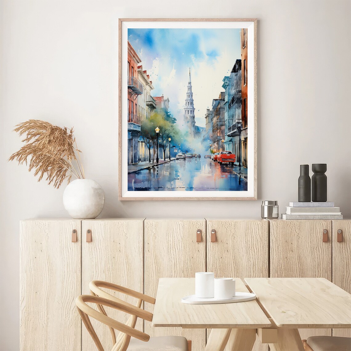 Church Street Charleston Watercolor Travel Poster - Image 5