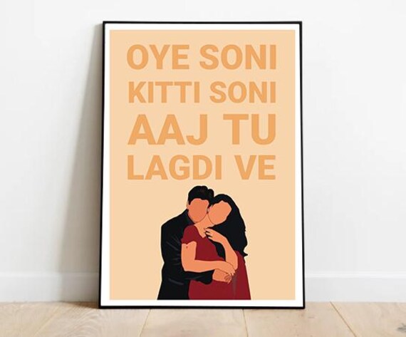 Kabhi Khushi Kabhie Gham Bollywood Poster Art Print