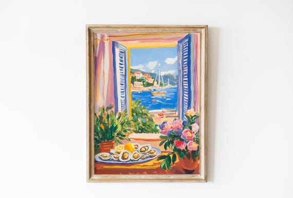Matisse Open Window Fauvism Art Print, Mediterranean
