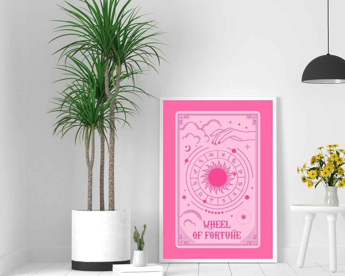 Wheel Of Fortune Tarot Card Art Print, Astrology - Image 3