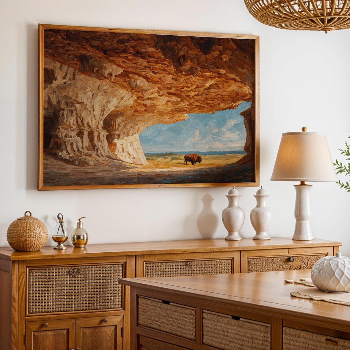 Wind Cave National Park Poster, Nature Landscape