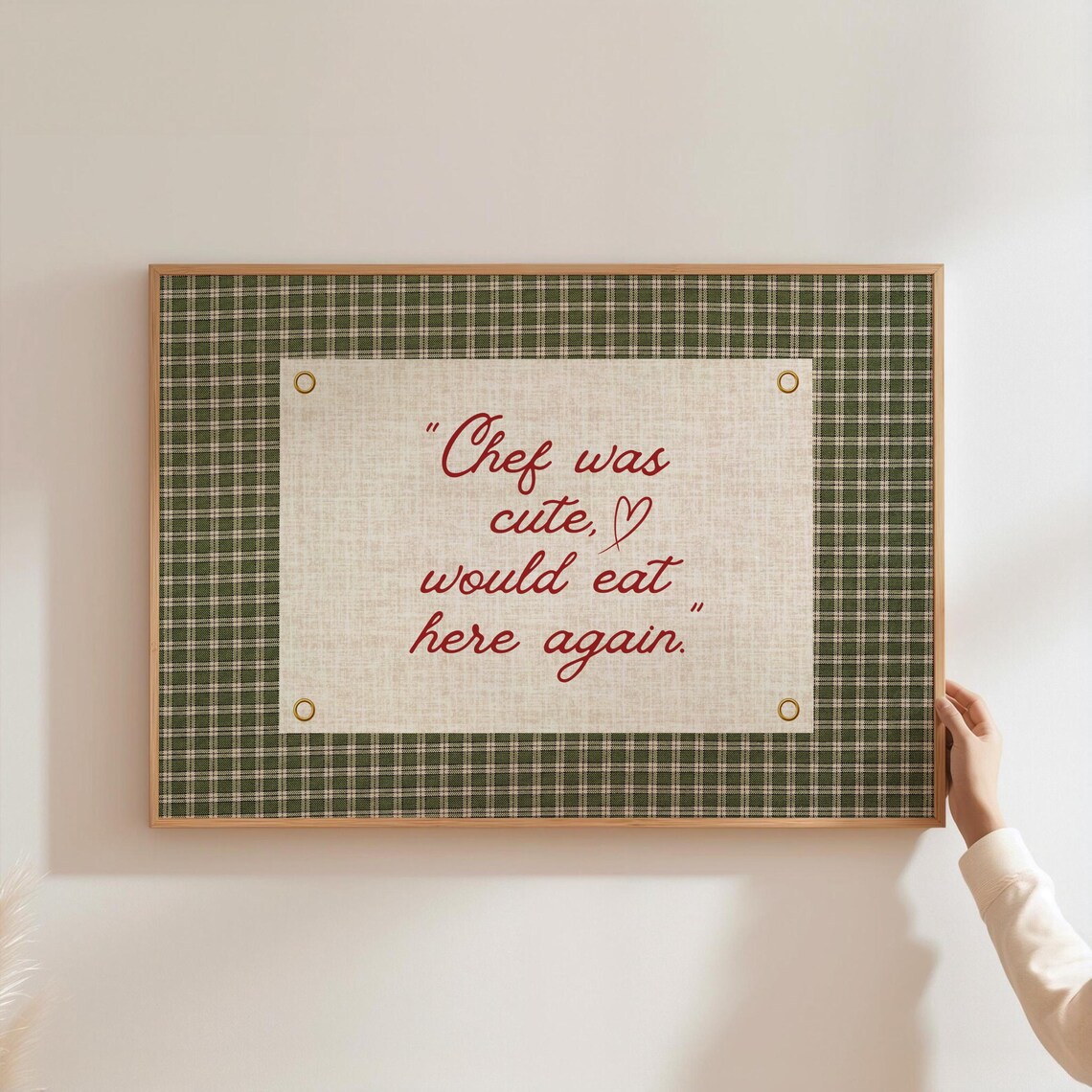 Chef Was Cute Would Eat Here Again Vintage Poster