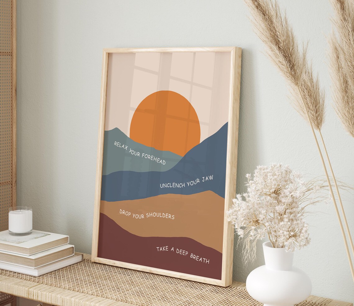 Grounding Technique Poster, Therapy Office Decor - Image 3
