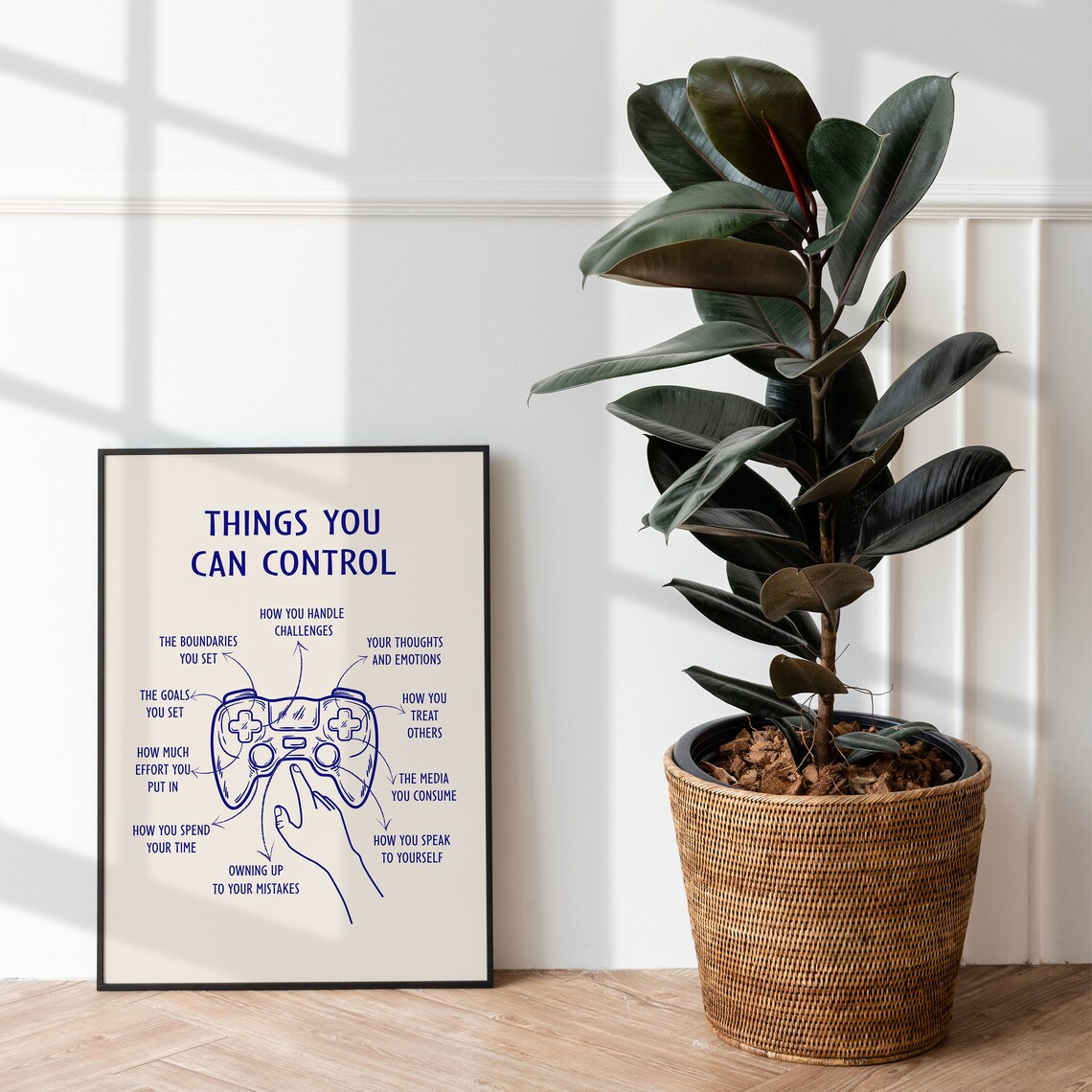 Things You Can Control Mental Health Poster Print - Image 3