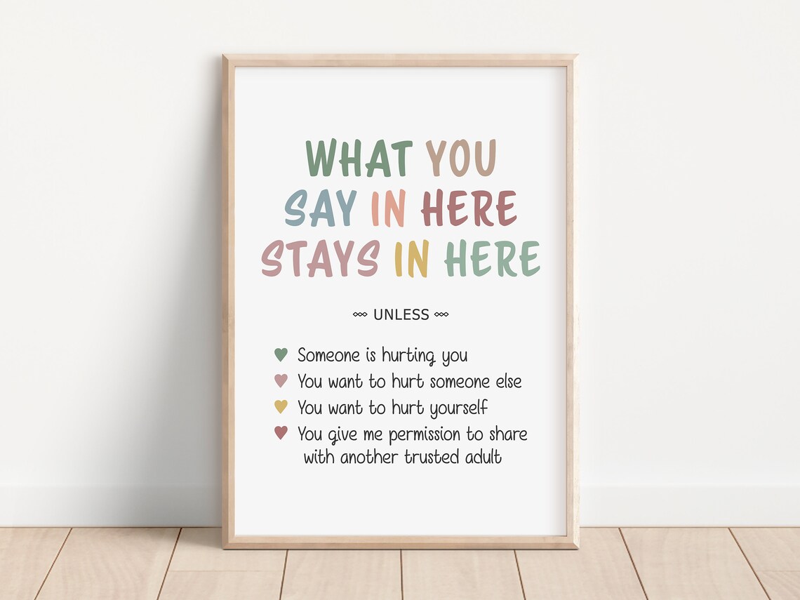 What You Say In Here Stays In Here Art Print - Image 3