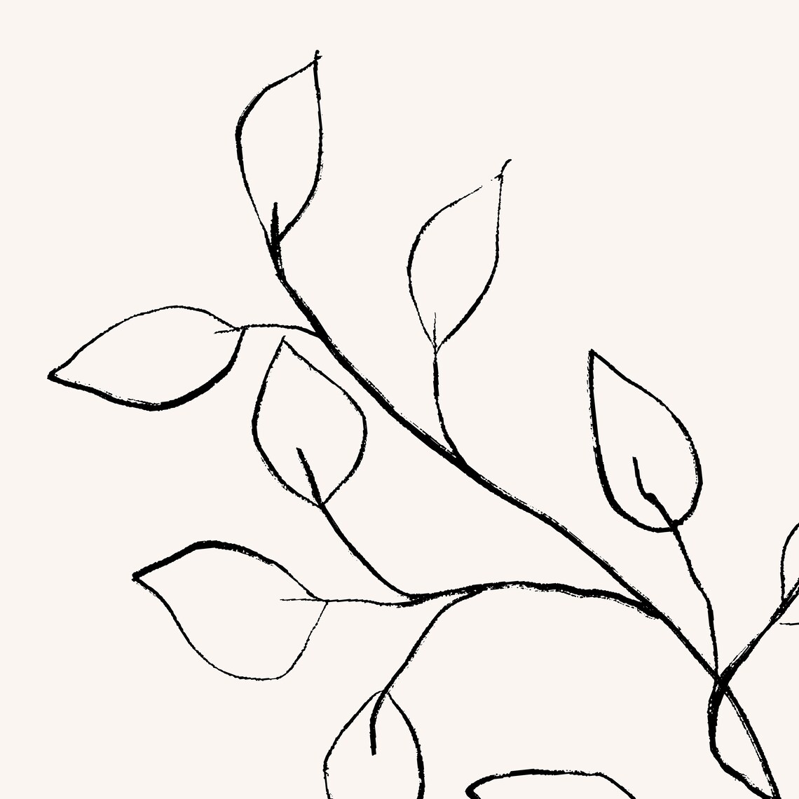 Carl Rogers Good Life Quote Line Art Leaf Branch Minimal Poster - Image 2