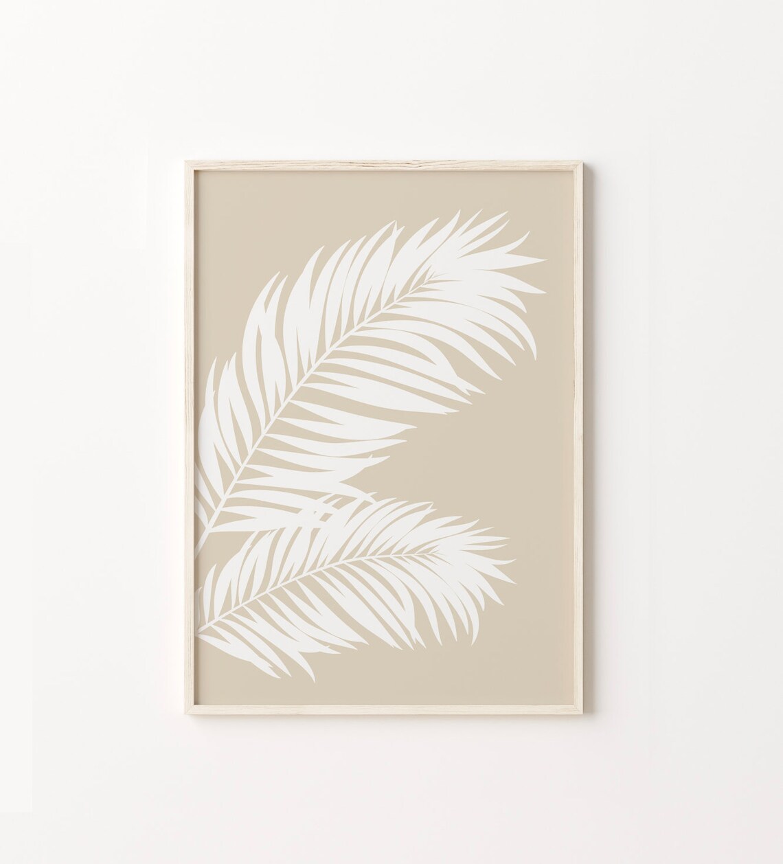 Minimalist Palm Tree Coastal Boho Art Print
