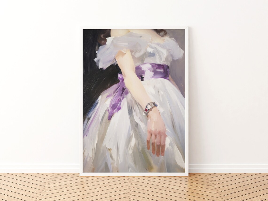 Purple Princess Print, Victorian Royalcore Art Print - Image 3