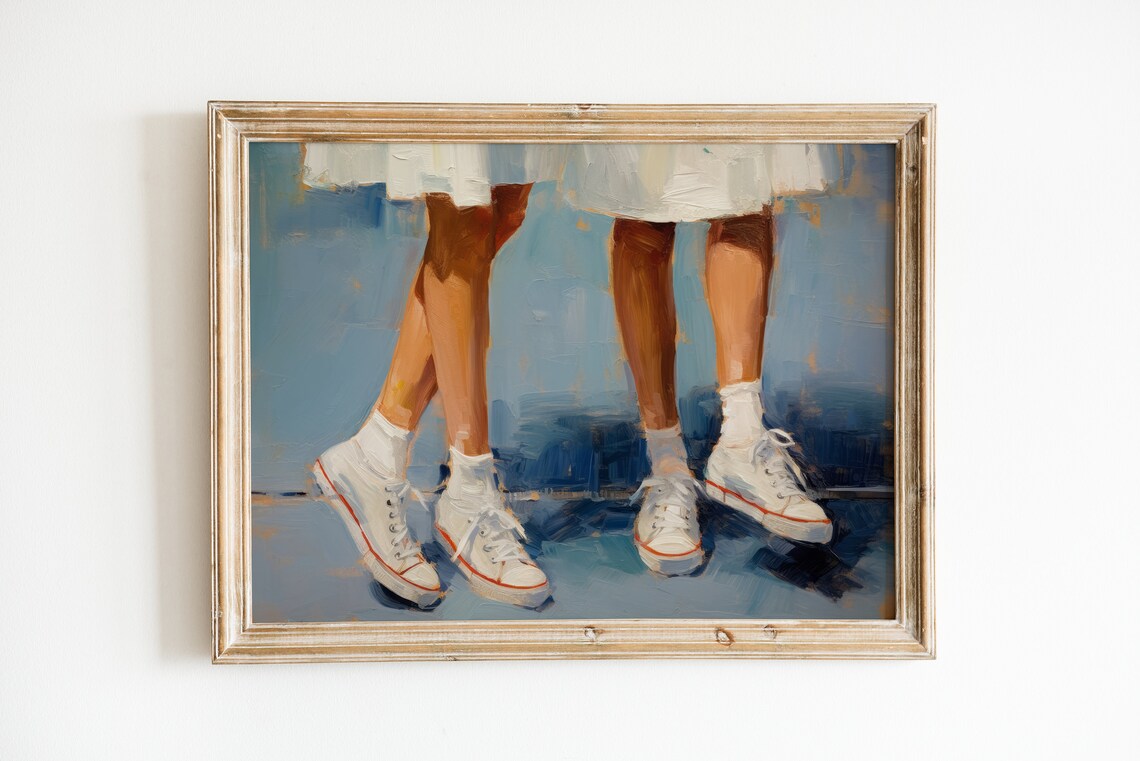 Preppy Print Retro Aesthetic Dorm Room Art