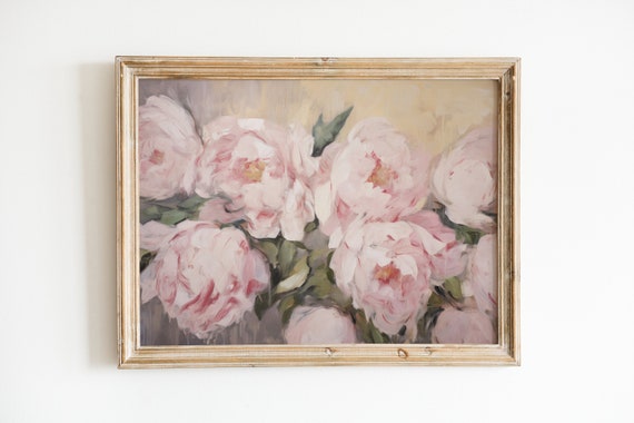 Pastel Pink Peony Painting No. 2 Art Print