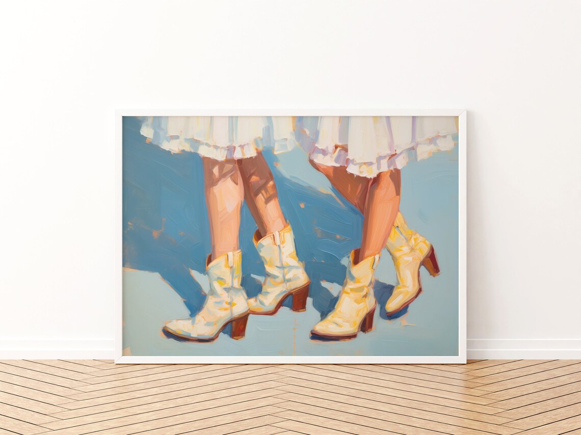 Cowgirl Vintage 1950s Aesthetic Art Print - Image 3
