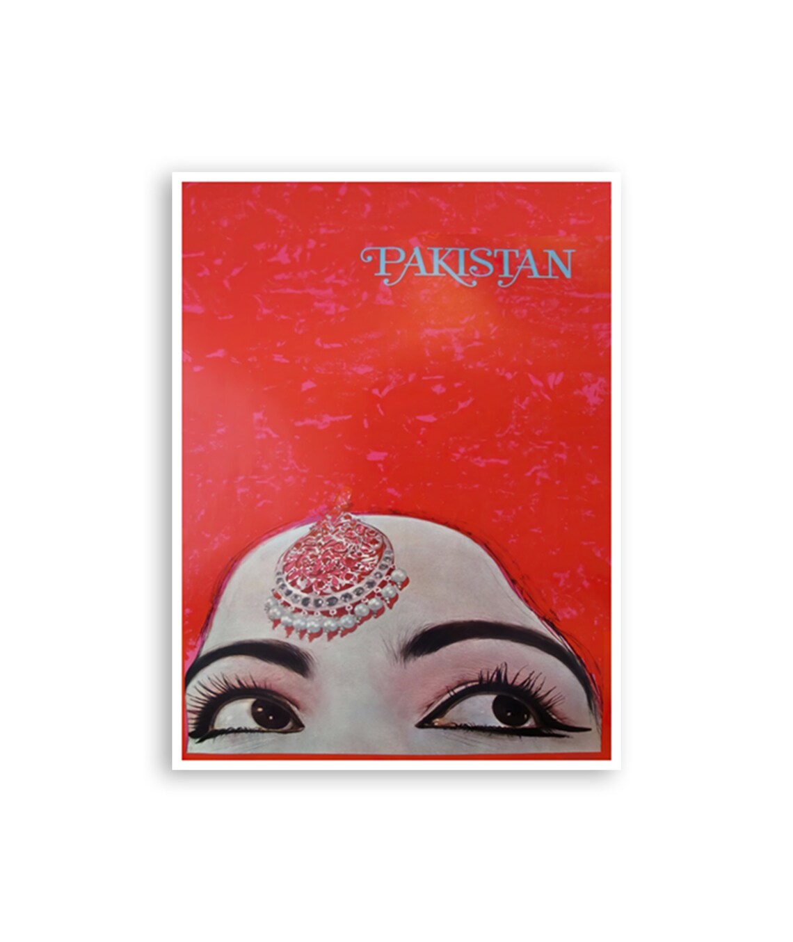 Vintage Pakistan Travel Poster, Wall Decor Art Print