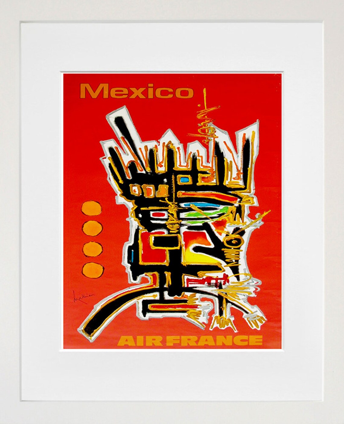 Mexico Travel Poster, Home Decor Art Print
