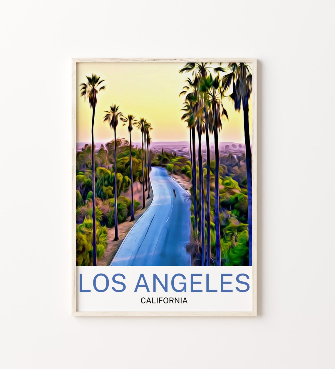 Los Angeles Travel Print Los Angeles Wall Art Los Angeles Art Los Angeles Artwork Los Angeles Art Print Los Angeles Gift Los Angeles