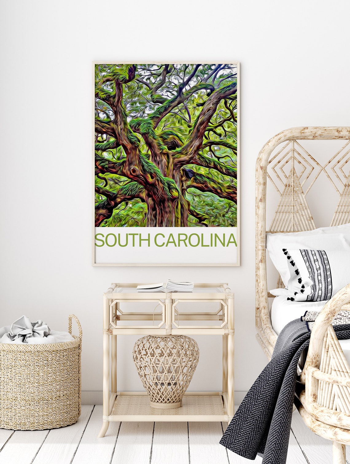 South Carolina Travel Print South Carolina Wall Art South Carolina Poster South Carolina Art Print South Carolina Wall Decor - Image 2
