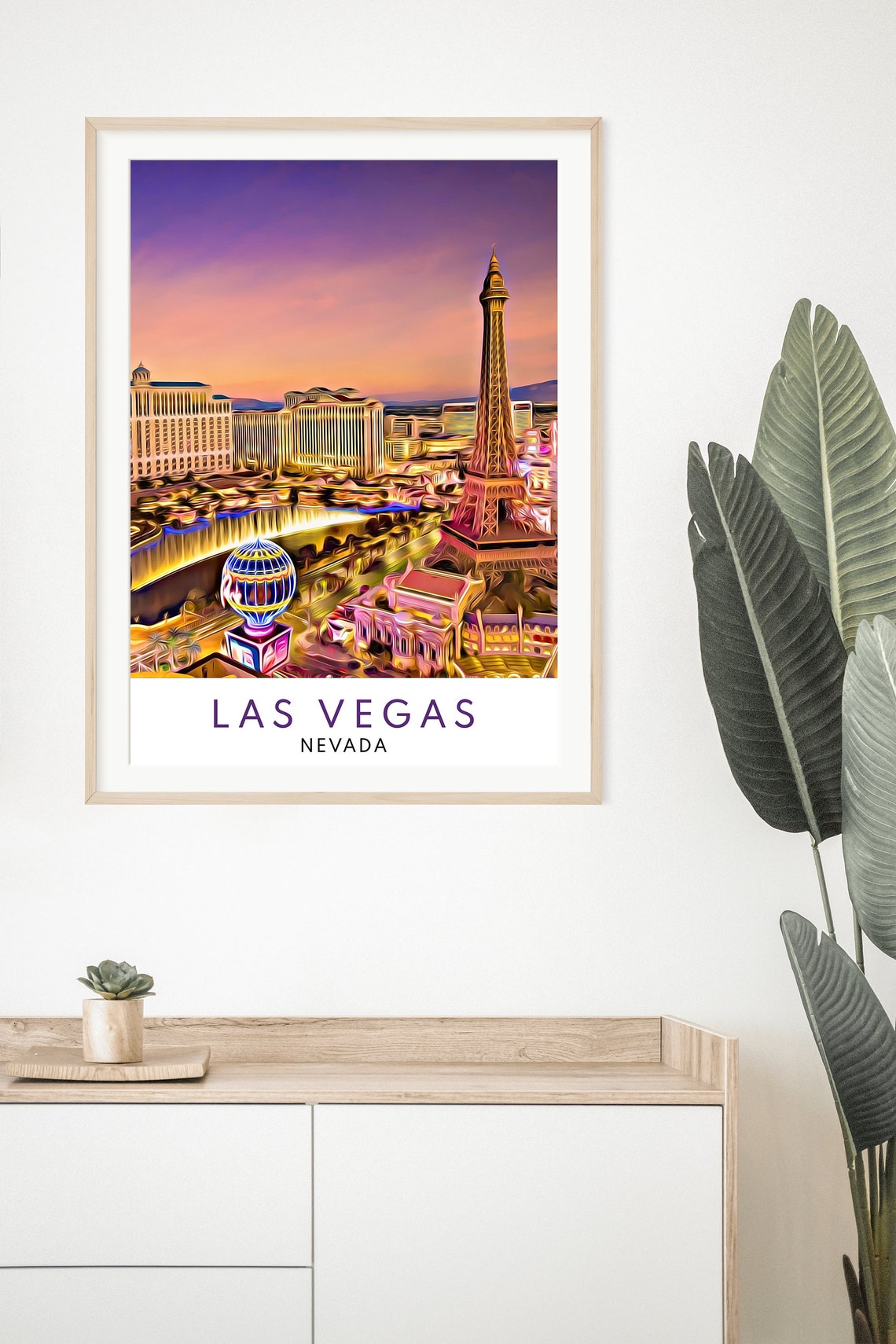 Las Vegas Print Las Vegas Art Nevada Print Nevada Wall Art Las Vegas City Print Las Vegas Wall Art Poster Las Vegas Nevada Travel - Image 2