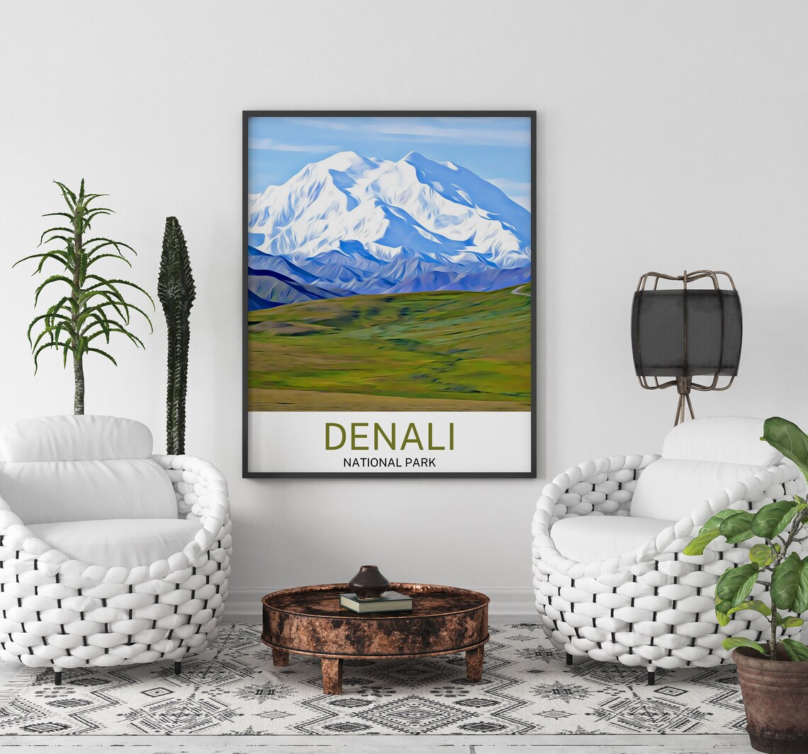 Denali Travel Poster, Denali Souvenir Gift - Image 3