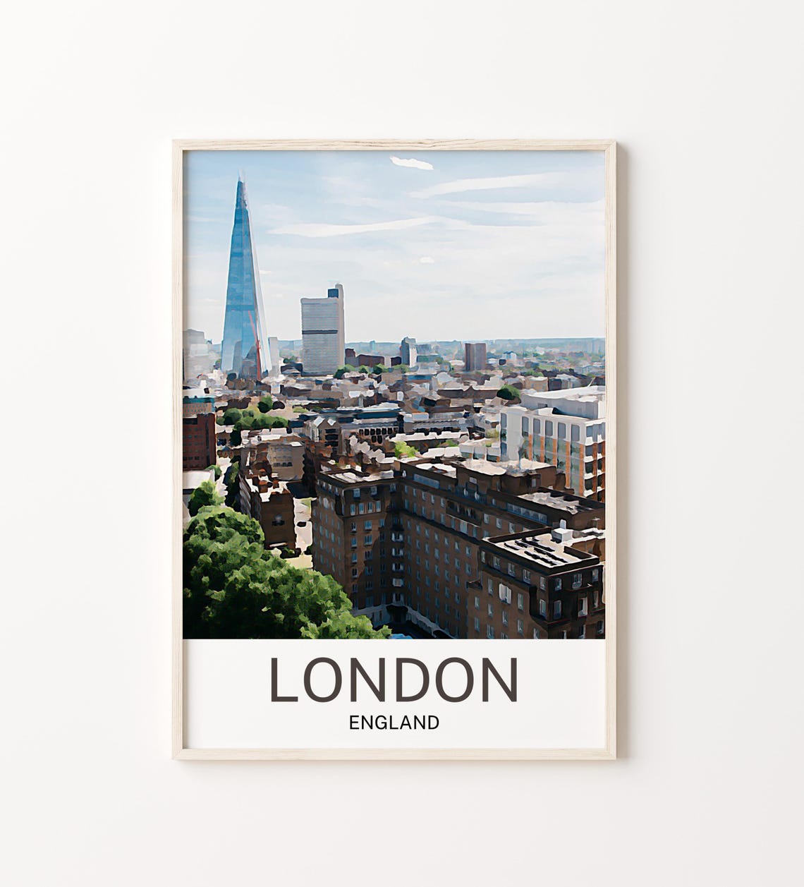 London London Print London Wall Art London Poster London Painting London London Gift Travel Poster Print