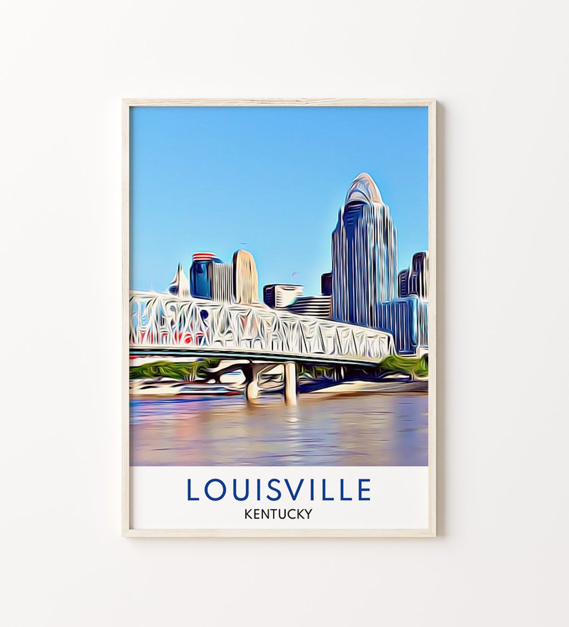 Louisville Print Louisville Art Louisville Art Print Louisville Wall Decor Louisville Wall Art Kentucky Art Kentucky Print Kentucky