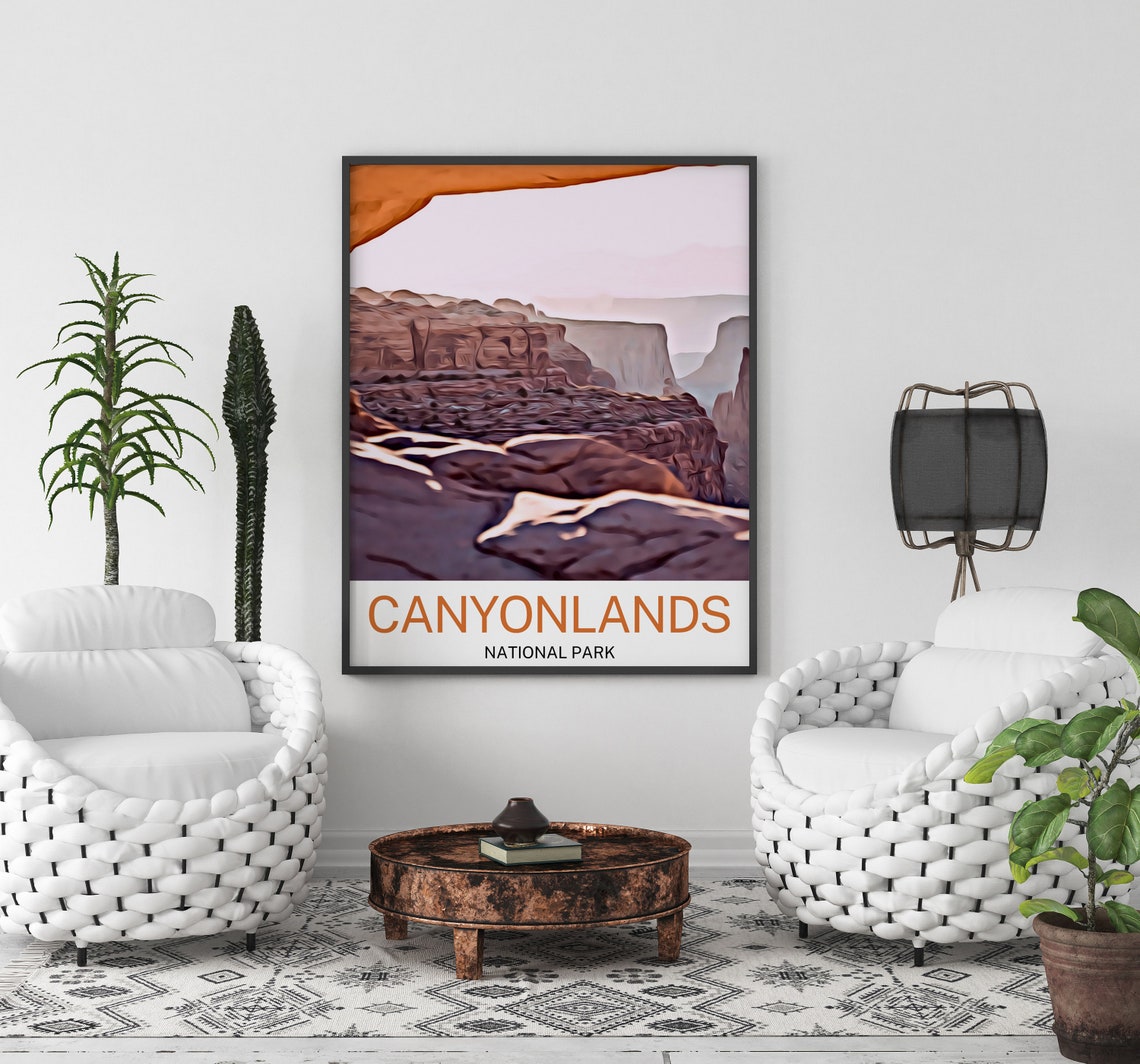 Canyonlands National Park Travel Print Canyonlands National Park Wall Art Canyonlands National Park Poster Canyonlands National Park Art - Image 3