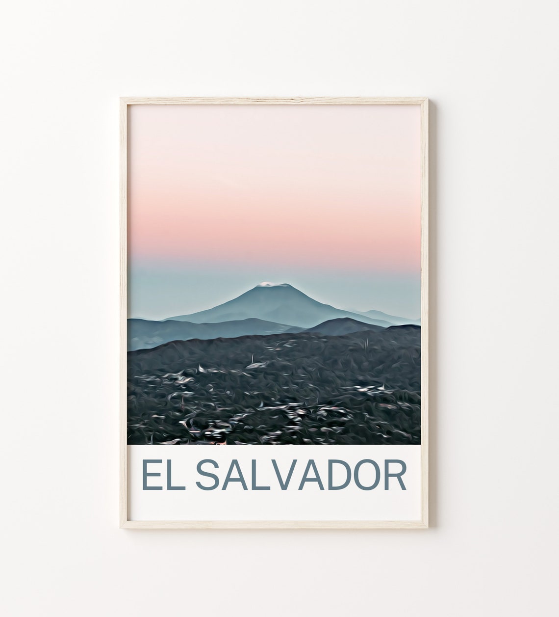 El Salvador Travel Print El Salvador Wall Art El Salvador Art El Salvador Artwork El Salvador Art Print El Salvador Gift El Salvador